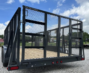 New Top Hat Trailers TH-LS16X83( 4FT SIDES/2BRK) Landscape Trailer