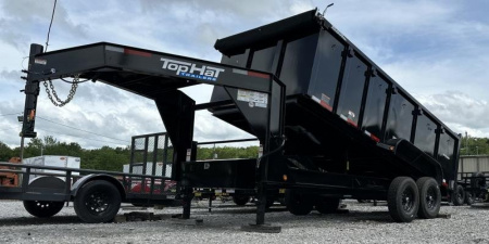 New Top Hat Trailers GNDPX140-16 (4FT SIDES) 7GA/14PLY Dump Trailer