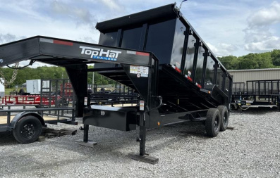 New Top Hat Trailers GNDPX140-16 (4FT SIDES) 7GA/14PLY Dump Trailer