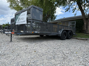 New Top Hat Trailers TH-LS16X83( 2FT SIDES/2BRK) Landscape Trailer