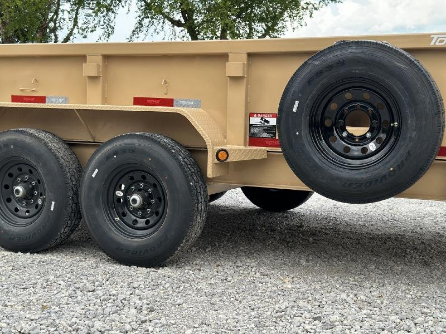 New Top Hat Trailers DPX140 83x 14 Dump Trailer TAN