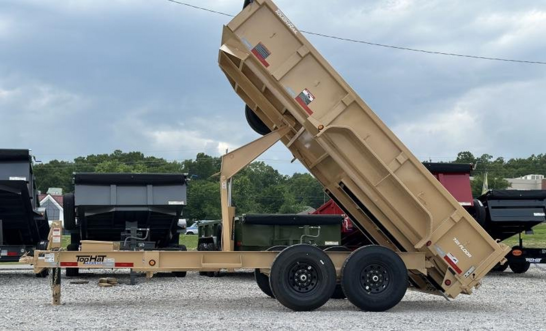 New Top Hat Trailers DPX140 83x 14 Dump Trailer TAN