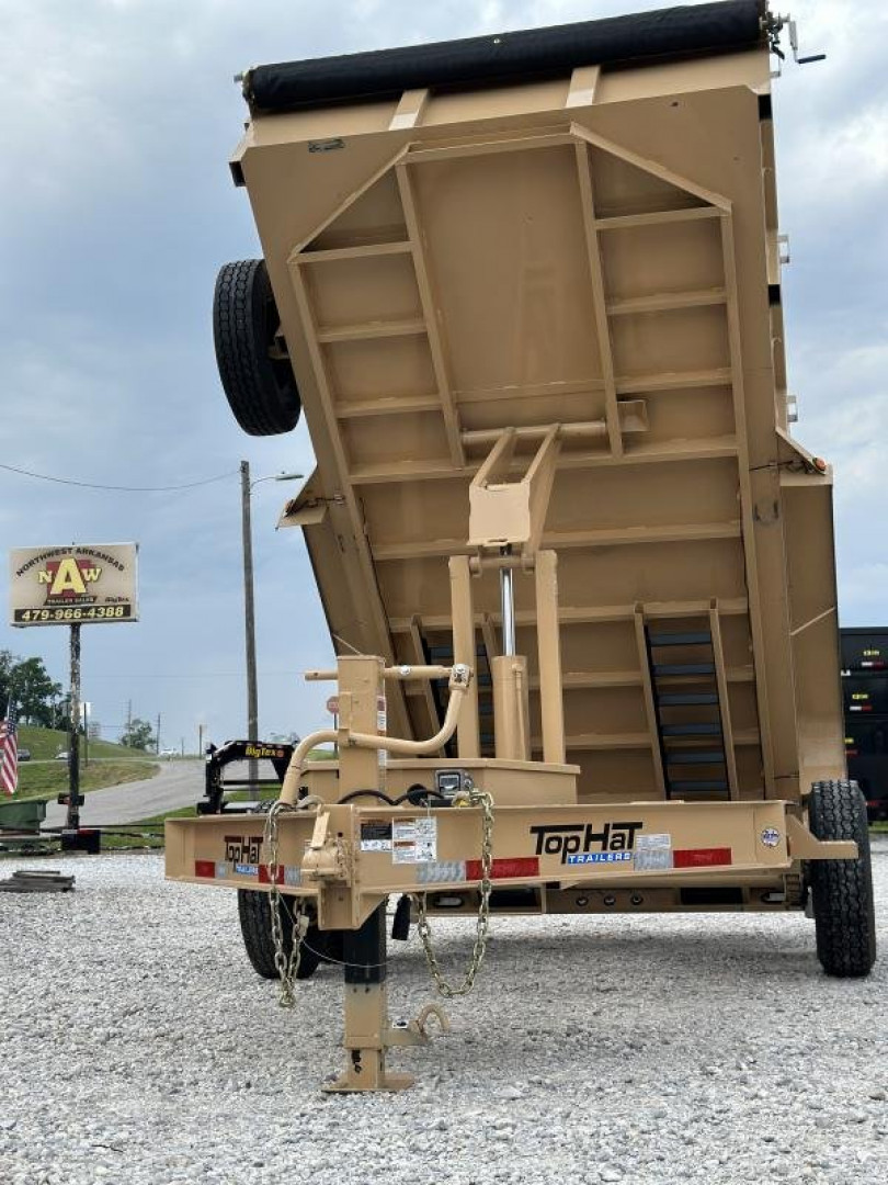 New Top Hat Trailers DPX140 83x 14 Dump Trailer TAN