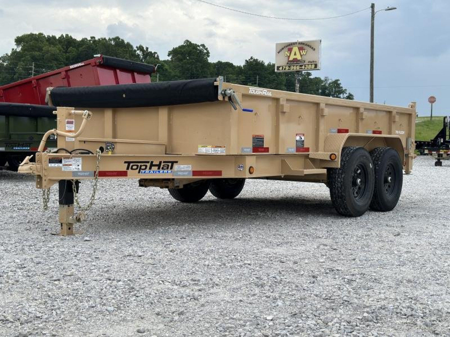 New Top Hat Trailers DPX140 83x 14 Dump Trailer TAN