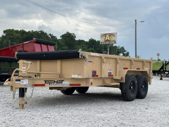 New Top Hat Trailers DPX140 83x 14 Dump Trailer TAN