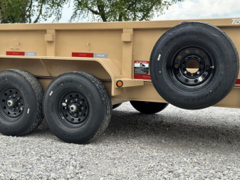 New Top Hat Trailers DPX140 83x 14 Dump Trailer TAN