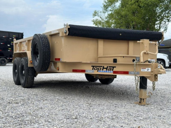 New Top Hat Trailers DPX140 83x 14 Dump Trailer TAN
