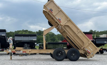 New Top Hat Trailers DPX140 83x 14 Dump Trailer TAN