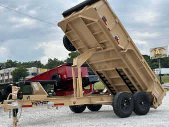 New Top Hat Trailers DPX140 83x 14 Dump Trailer TAN