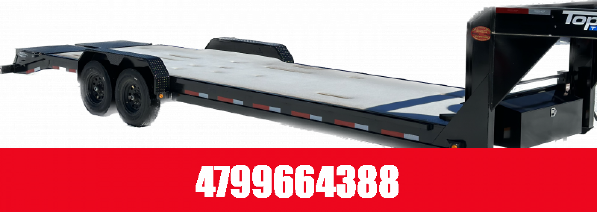 New TOP HAT TRAILERS 28x83 EHGN 14K **14Ply Tire Upgrade** Equipment Trailer