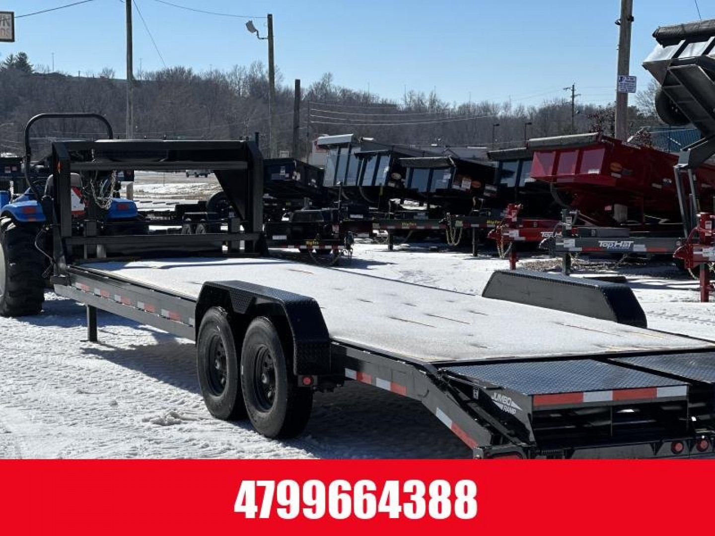 New TOP HAT TRAILERS 28x83 EHGN 14K **14Ply Tire Upgrade** Equipment Trailer