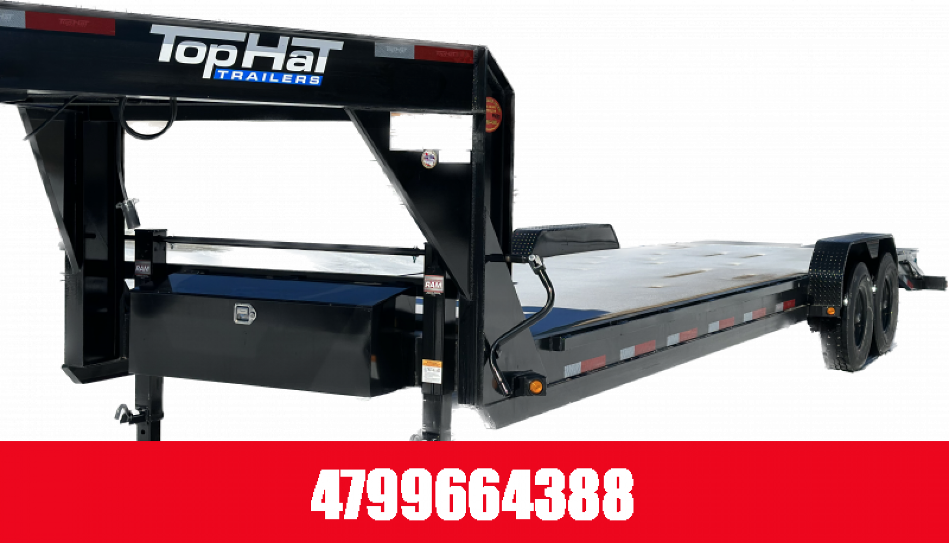New TOP HAT TRAILERS 28x83 EHGN 14K **14Ply Tire Upgrade** Equipment Trailer