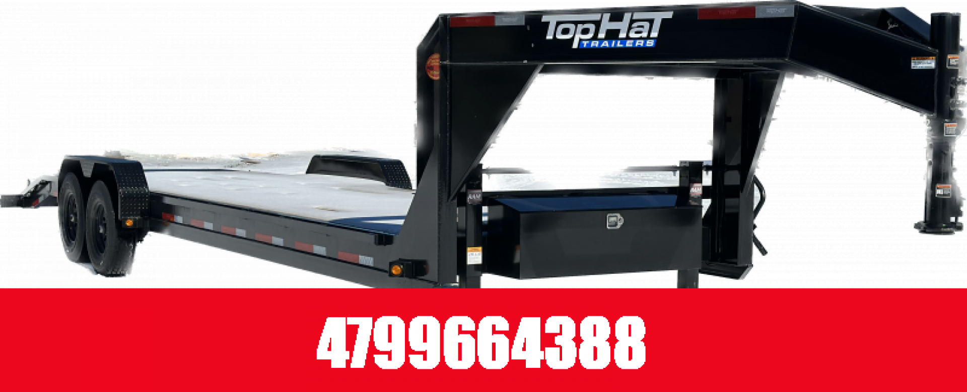 New TOP HAT TRAILERS 28x83 EHGN 14K **14Ply Tire Upgrade** Equipment Trailer