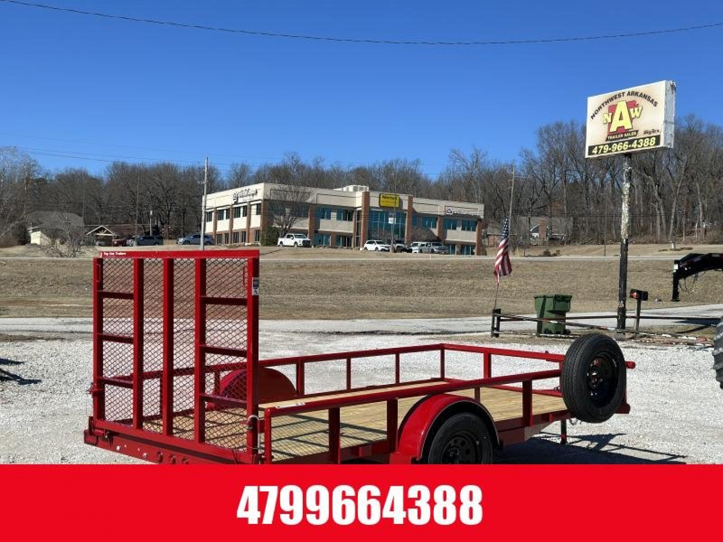 New TOP HAT TRAILERS Top Hat DSP-77x12 Utility Trailer