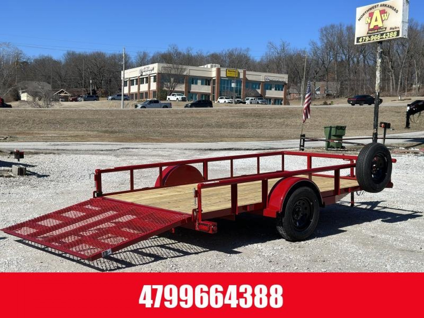 New TOP HAT TRAILERS Top Hat DSP-77x12 Utility Trailer