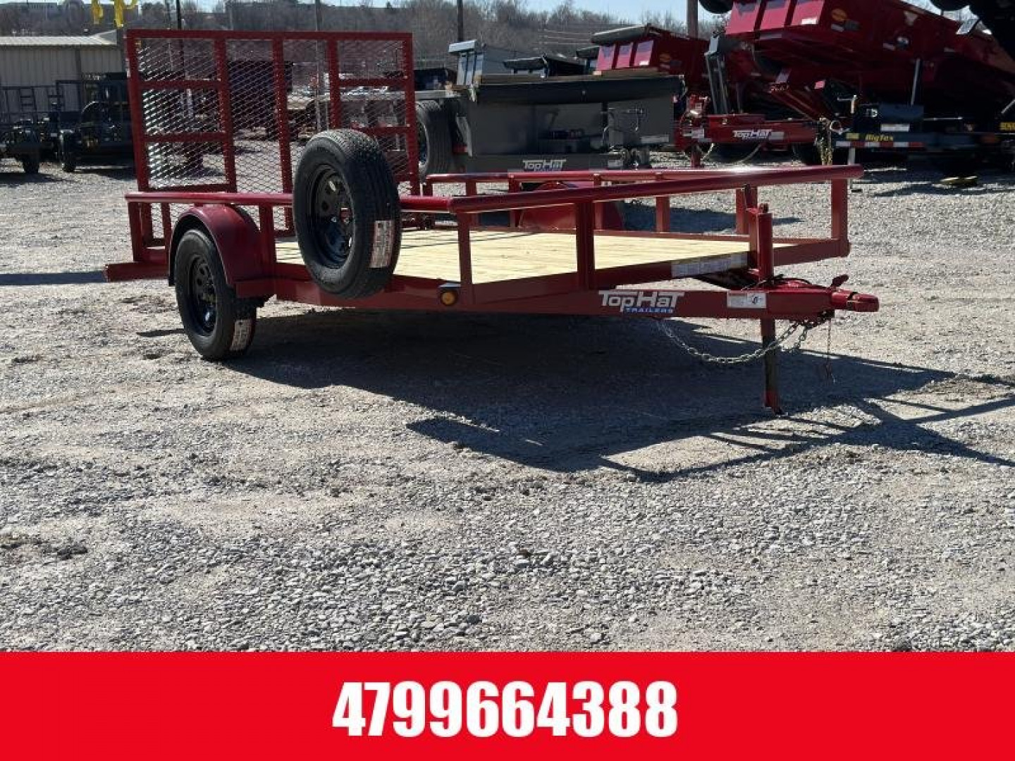 New TOP HAT TRAILERS Top Hat DSP-77x12 Utility Trailer