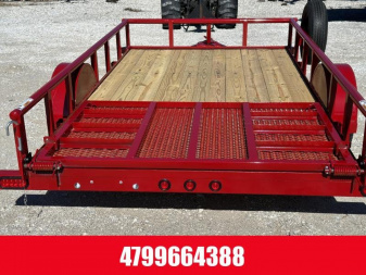 New TOP HAT TRAILERS Top Hat DSP-77x12 Utility Trailer