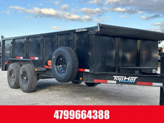 New TOP HAT TRAILERS DPX140-16FT (3FT SIDES) 7GA FLOOR/ 14PLY Dump Trailer