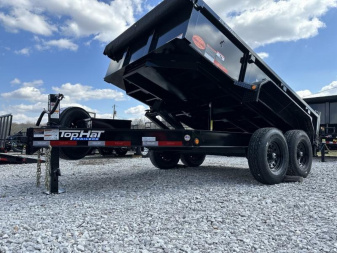 New TOP HAT TRAILERS 7x12 DPX 140 w/ 7Gauge Floor Dump Trailer