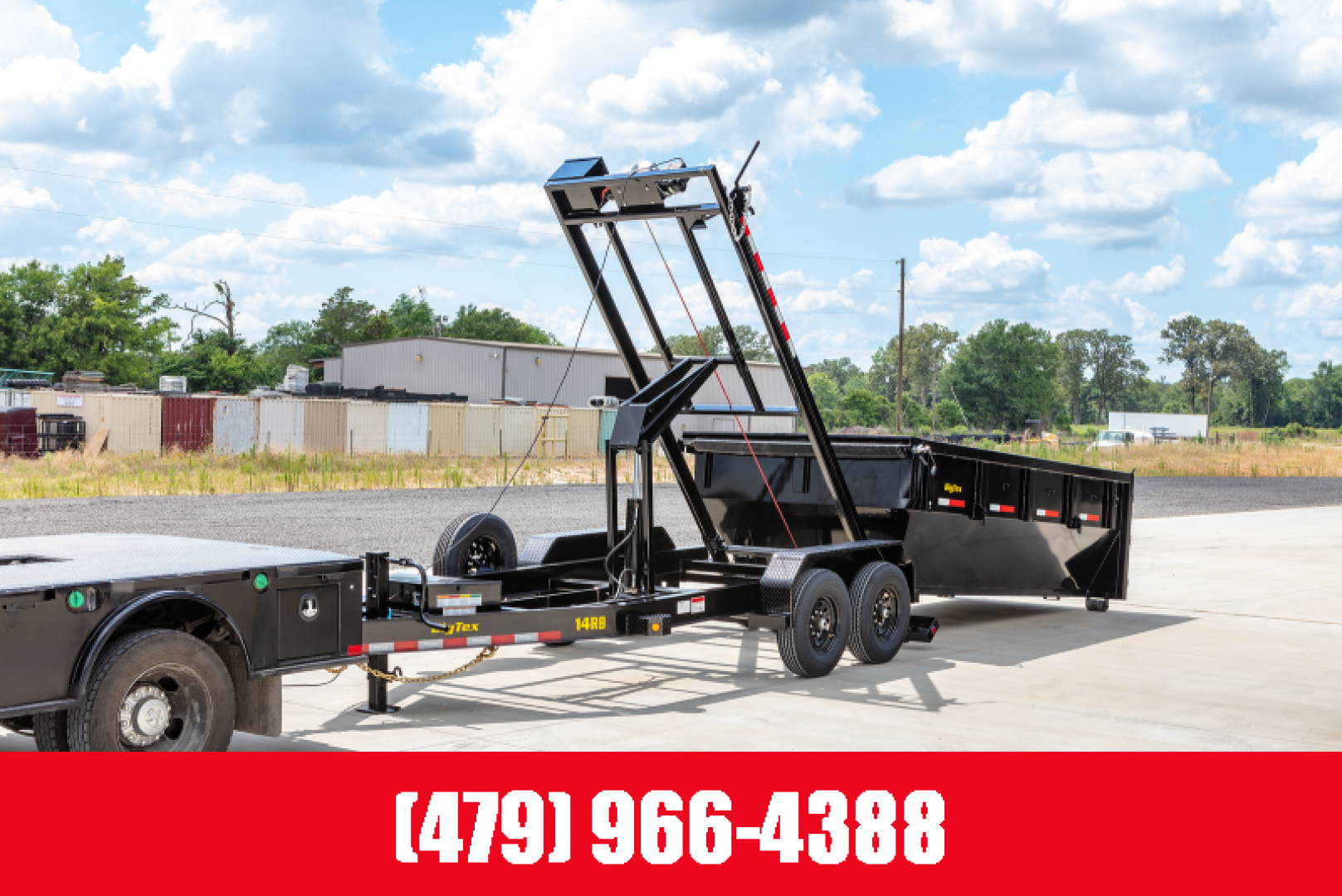 New BIG TEX TRAILERS 14RB-14 Roll- Off Dumpster (Bumper-Pull) Dump Trailer