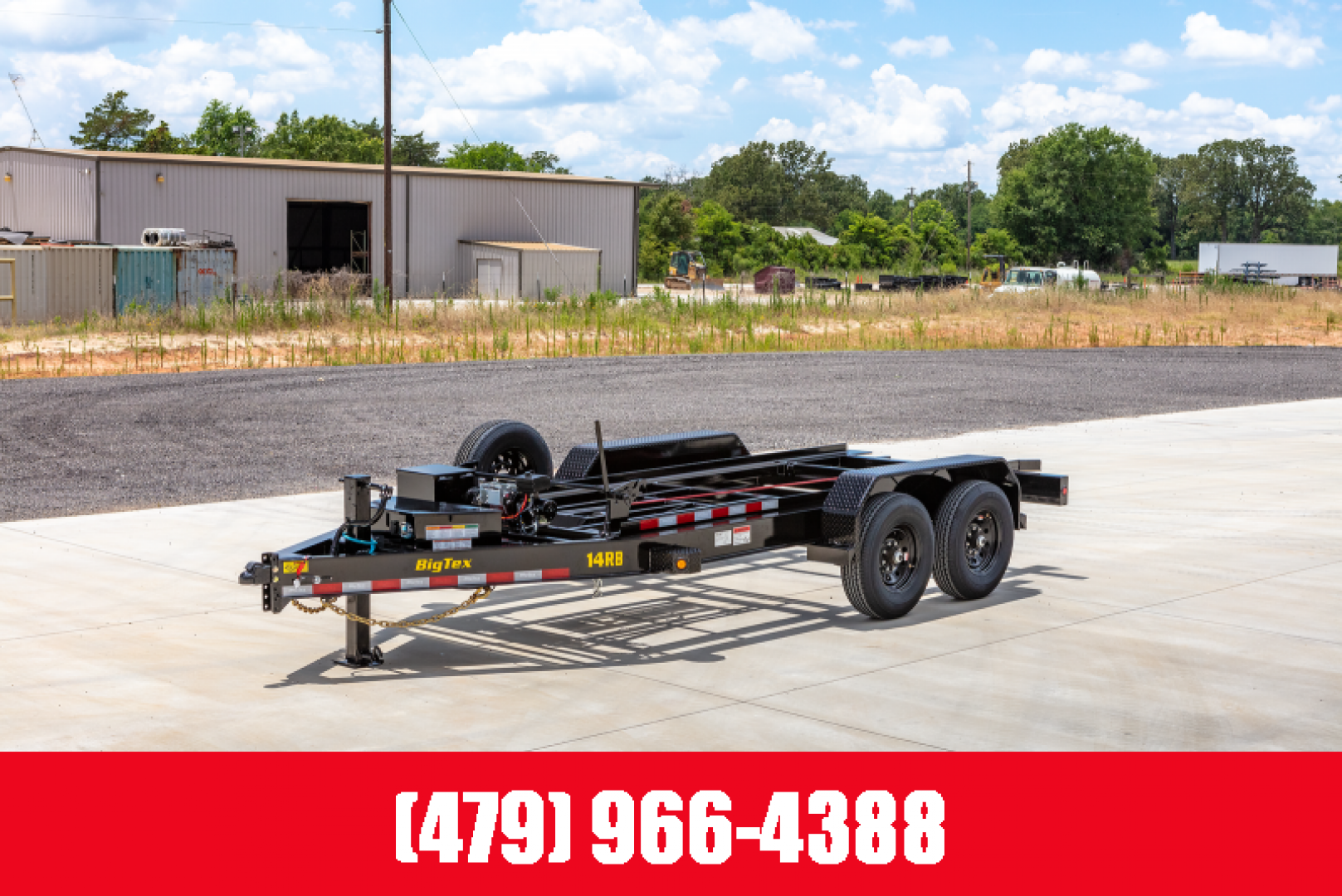 New BIG TEX TRAILERS 14RB-14 Roll- Off Dumpster (Bumper-Pull) Dump Trailer