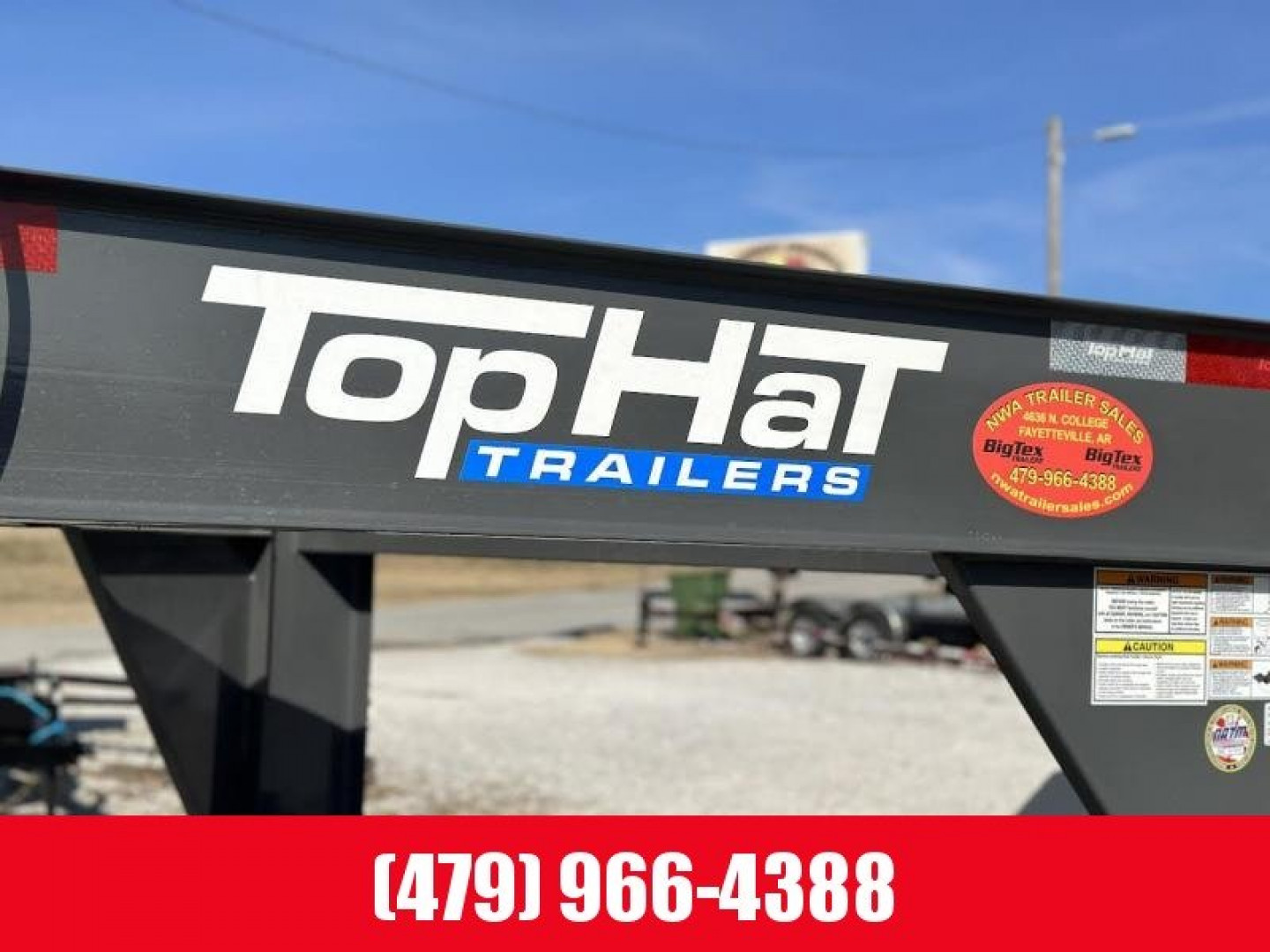 New Top Hat Trailers TH-WDOGN-22x102 Equipment Trailer