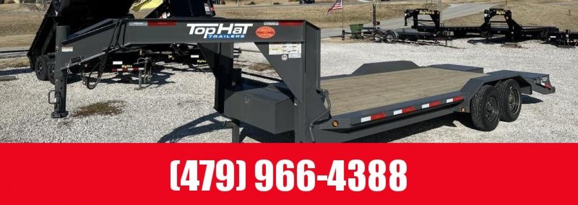 New Top Hat Trailers TH-WDOGN-22x102 Equipment Trailer