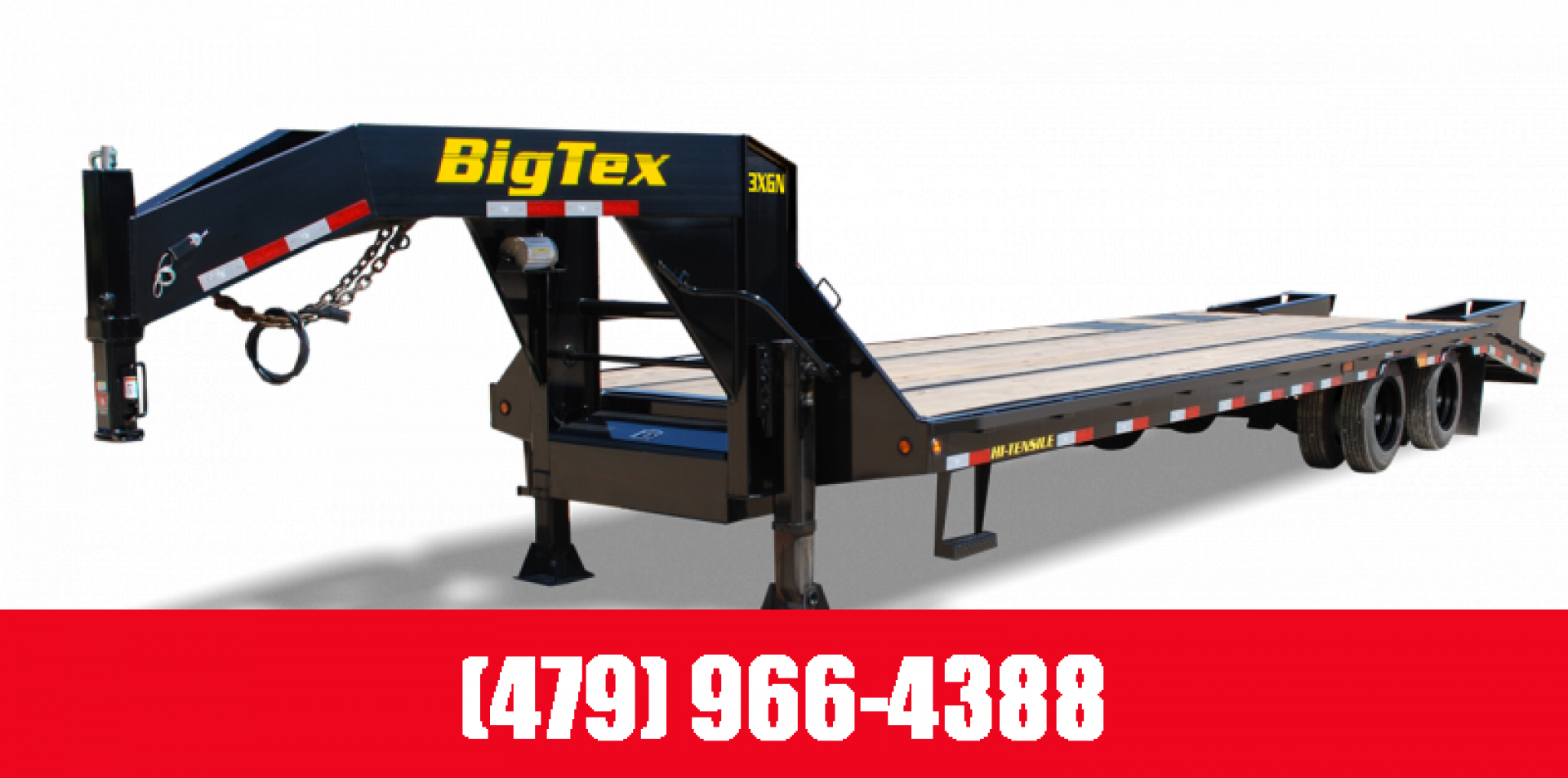 New Big Tex Trailers 3XGN-28+5 Flatbed Trailer