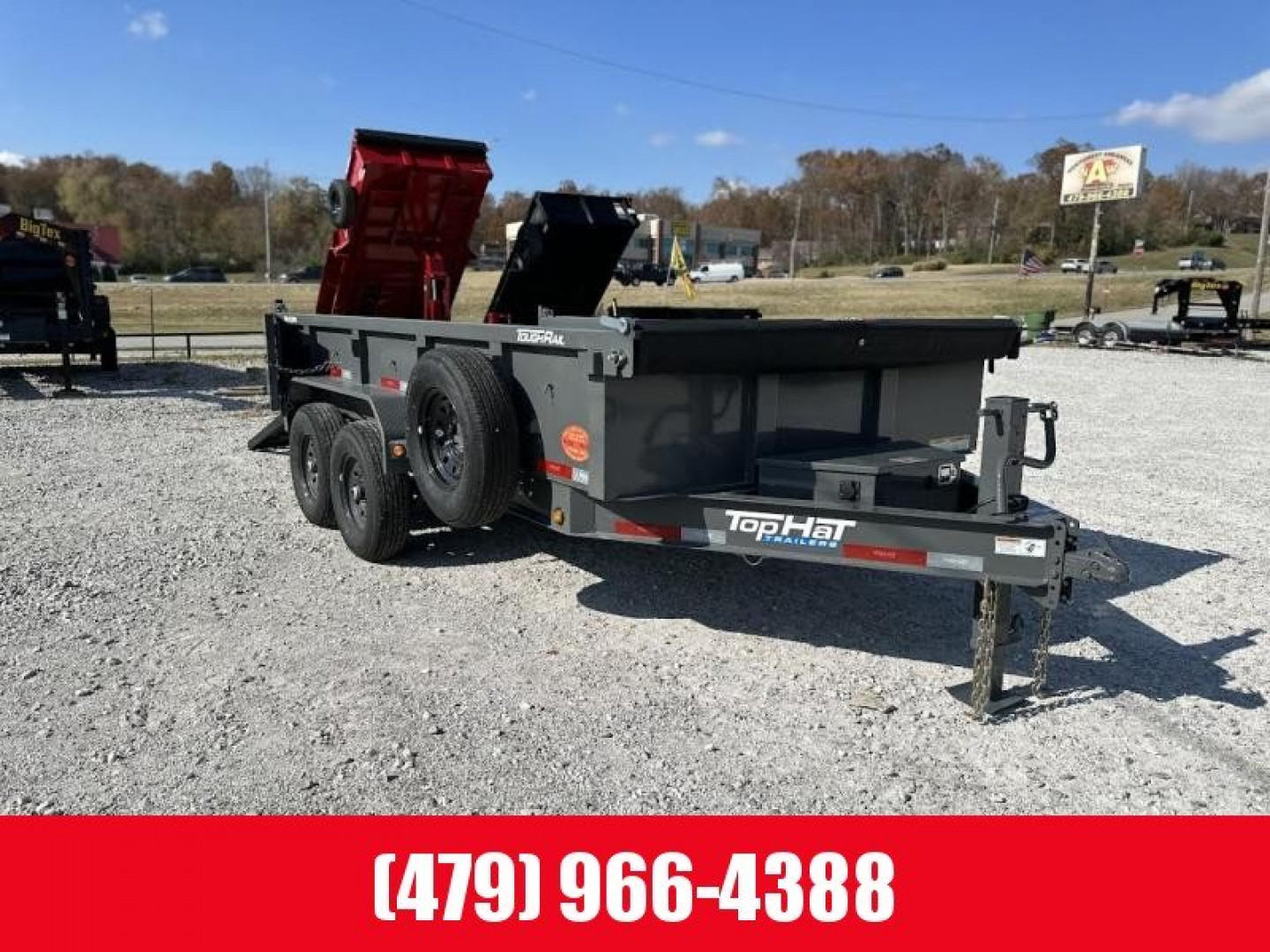 New Top Hat 7x14 DPX 140 Dump Trailer w/ 7 Gauge Floor