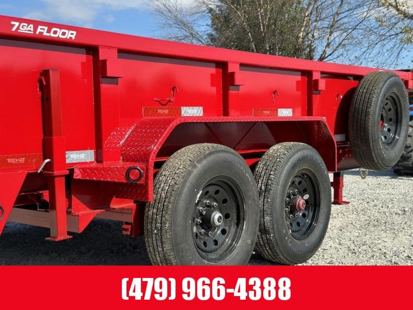 New Top Hat 7x14 DPX 140 Dump Trailer w/ 7 Gauge Floor