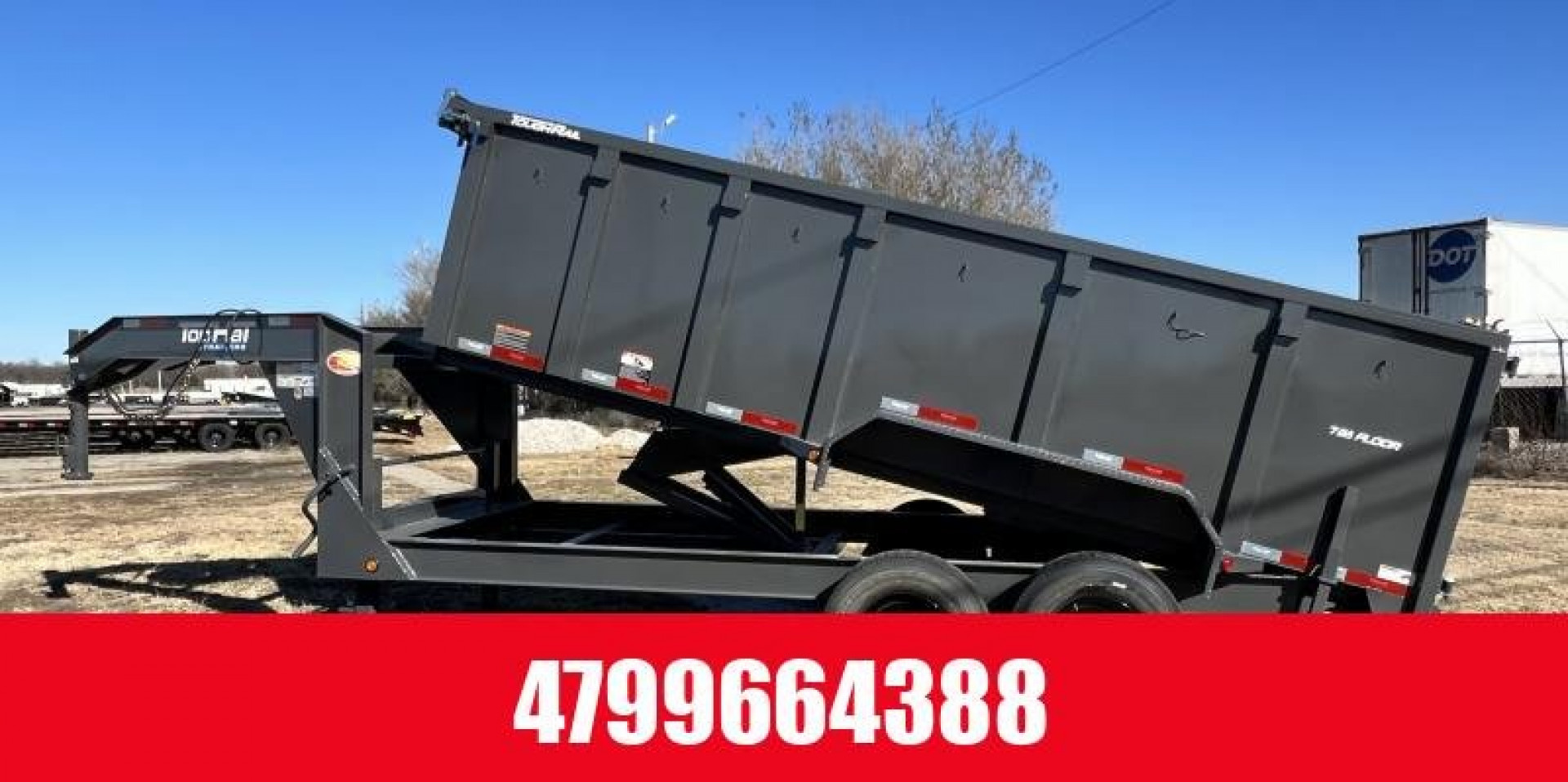 New Top Hat 7x14 GNDPX 140 Dump Trailer w/ 7 Ga Floor ( 4ft Sides)