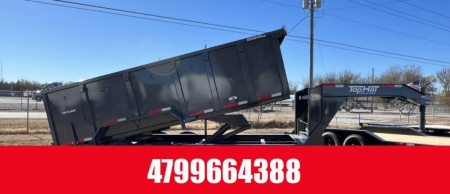 New Top Hat 7x14 GNDPX 140 Dump Trailer w/ 7 Ga Floor ( 4ft Sides)