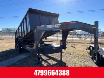 New Top Hat 7x14 GNDPX 140 Dump Trailer w/ 7 Ga Floor ( 4ft Sides)