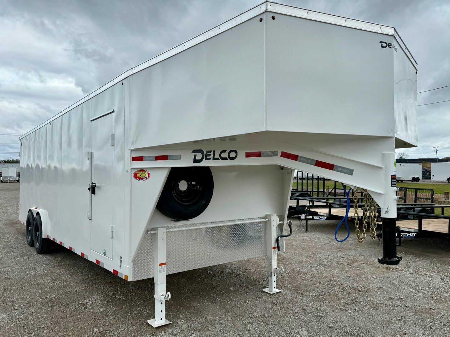 New 2025 Delco Trailers 24' All Steel Gooseneck Cargo / Enclosed Trailer