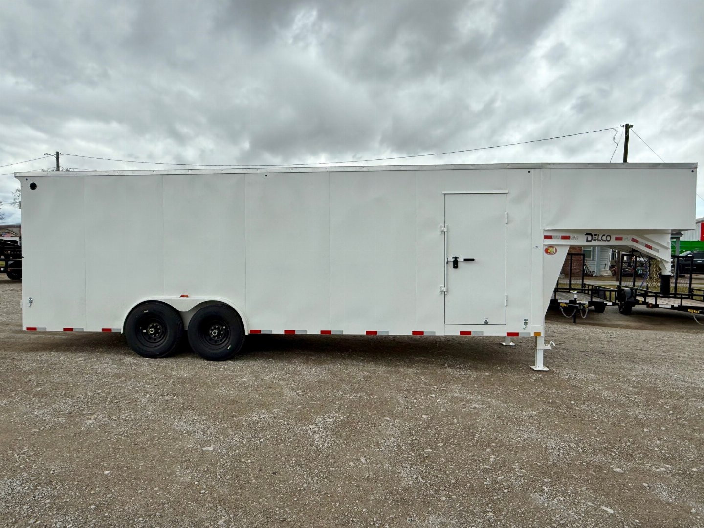 New 2025 Delco Trailers 24' All Steel Gooseneck Cargo / Enclosed Trailer