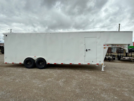 New 2025 Delco Trailers 24' All Steel Gooseneck Cargo / Enclosed Trailer