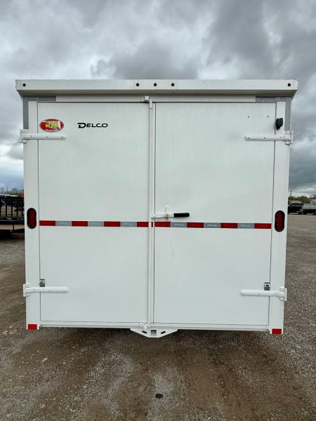 New 2025 Delco Trailers 24' All Steel Gooseneck Cargo / Enclosed Trailer