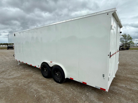 New 2025 Delco Trailers 24' All Steel Gooseneck Cargo / Enclosed Trailer