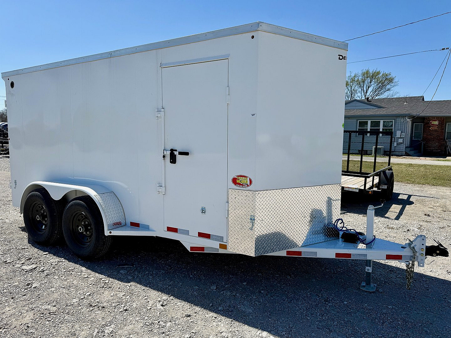 New 2025 Delco Trailers E714-12K All Steel Enclosed Trailer w/ Barn Doors