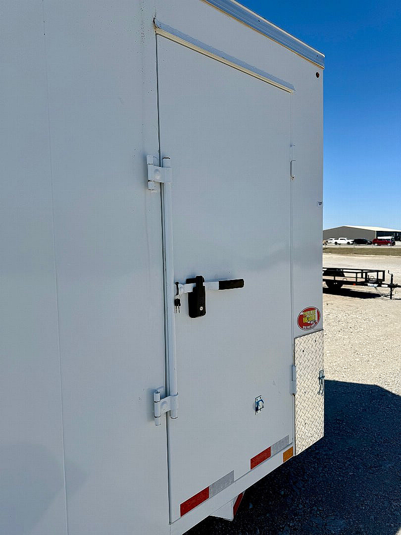 New 2025 Delco Trailers E714-12K All Steel Enclosed Trailer w/ Barn Doors