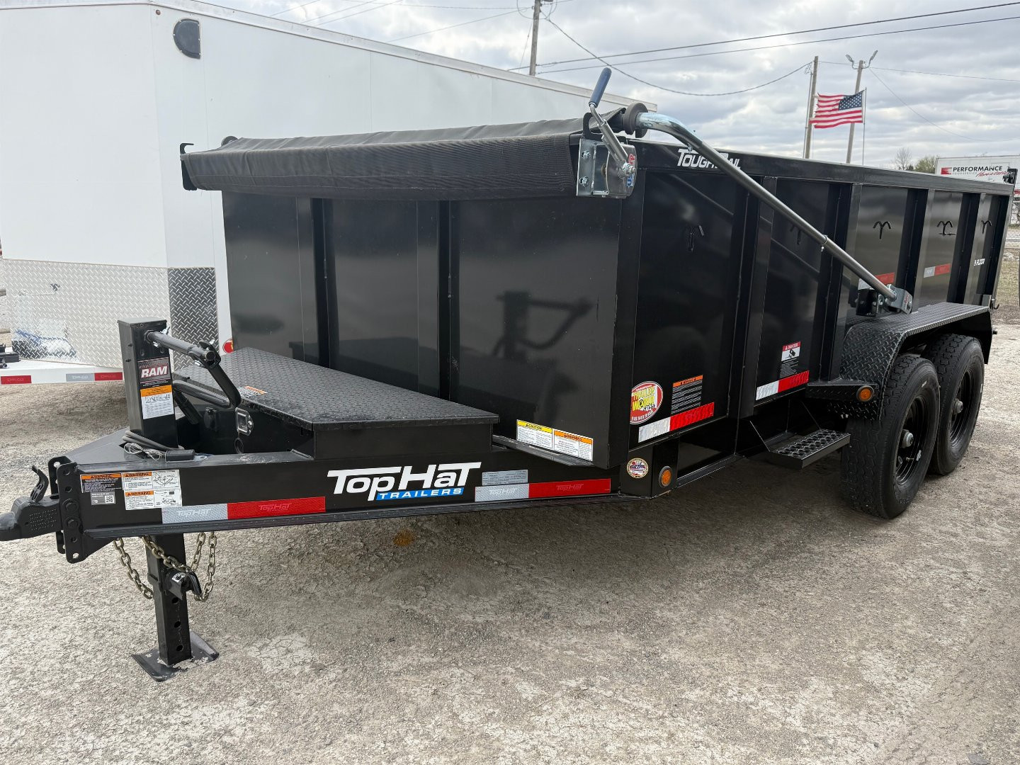 New 2025 Top Hat Trailers DPX140-14x83 Dump Trailer w/ 3' Sidewalls & 14 Ply Upg.