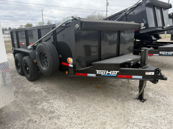 New 2025 Top Hat Trailers DPX140-14x83 Dump Trailer w/ 3' Sidewalls & 14 Ply Upg.