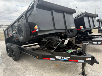 New 2025 Top Hat Trailers DPX140-14x83 Dump Trailer w/ 3' Sidewalls & 14 Ply Upg.
