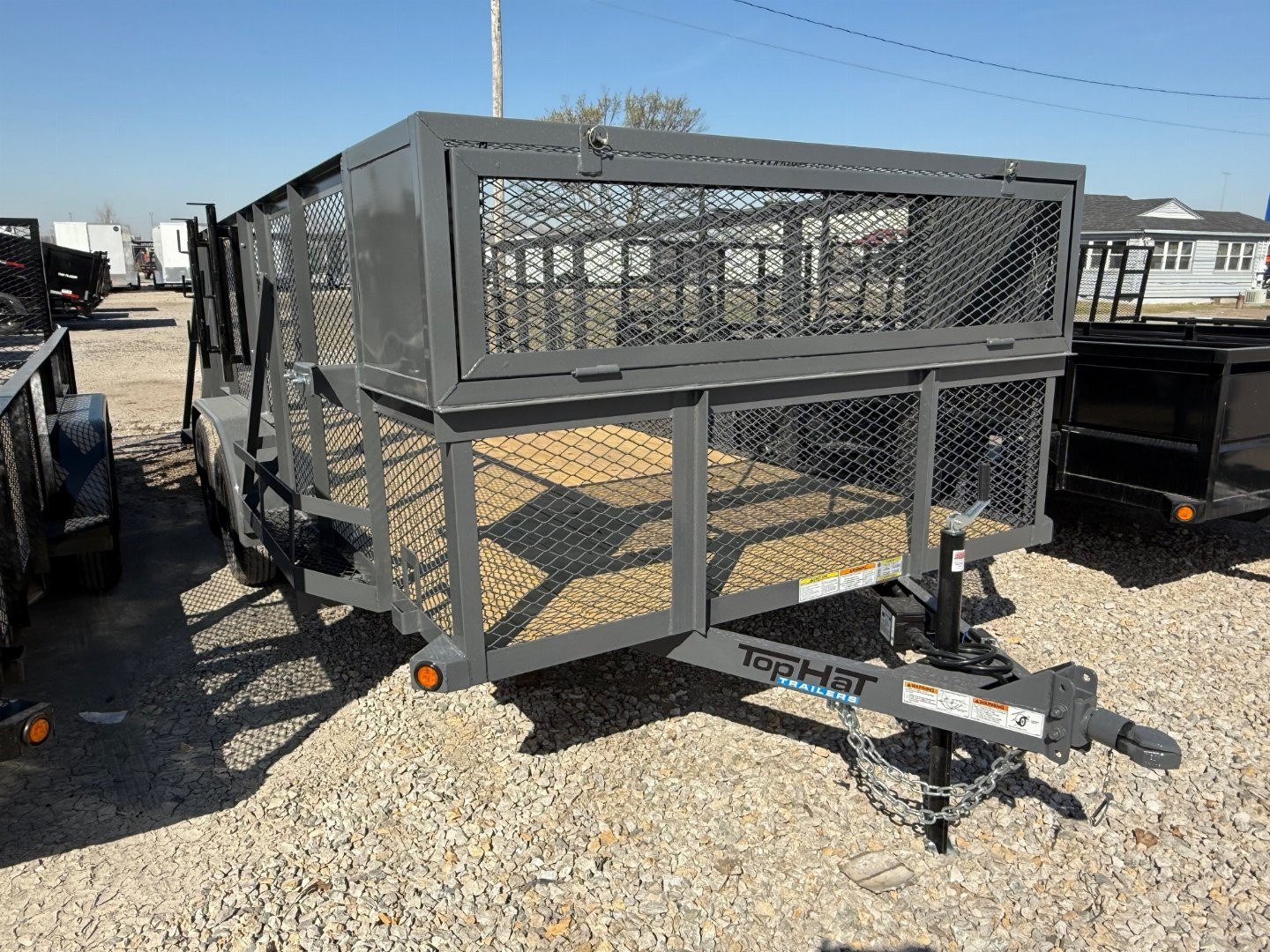 New 2026 Top Hat Trailers LS07-16X83 (Grey) Landscape Trailer
