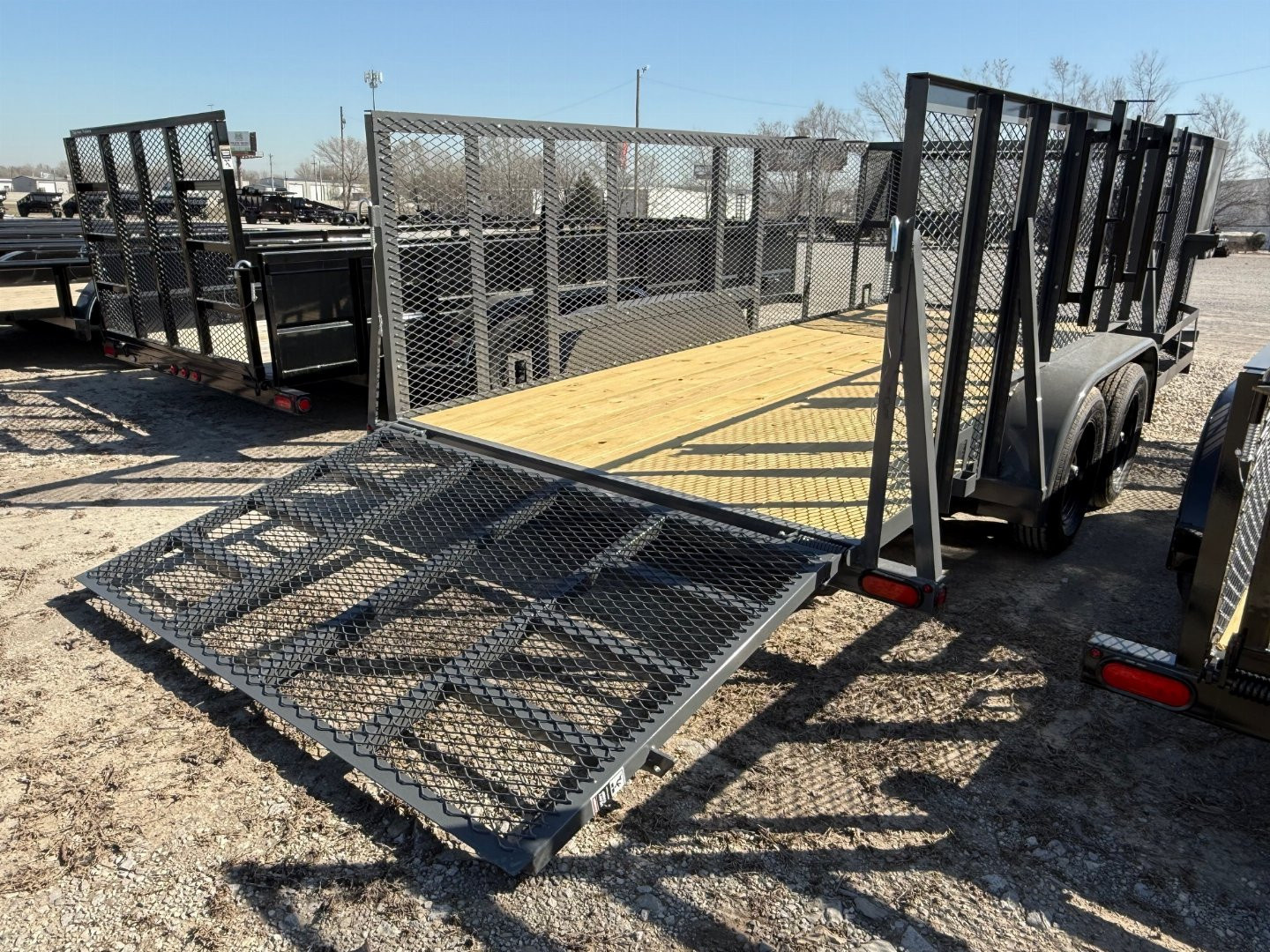 New 2026 Top Hat Trailers LS07-16X83 (Grey) Landscape Trailer