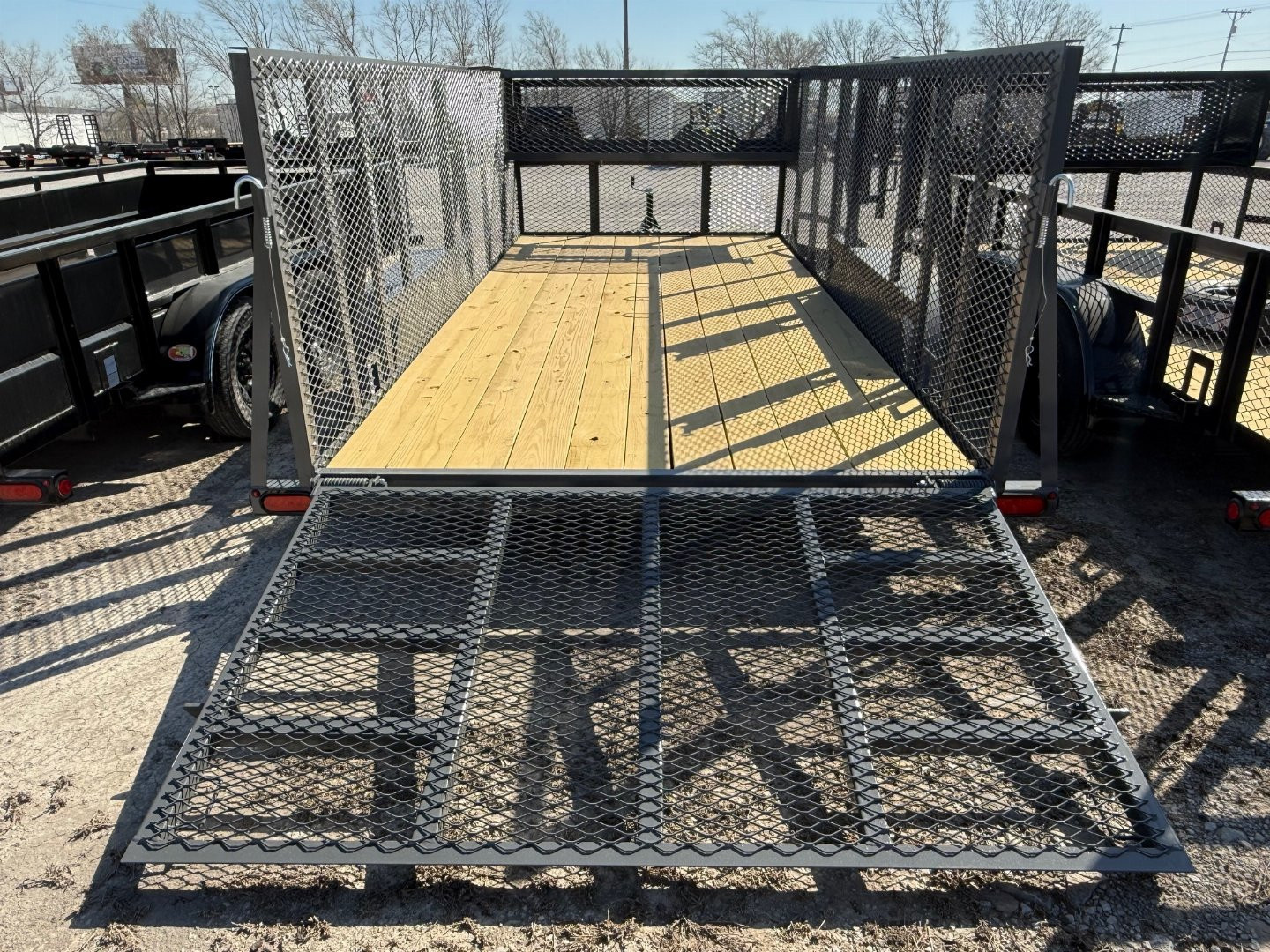 New 2026 Top Hat Trailers LS07-16X83 (Grey) Landscape Trailer