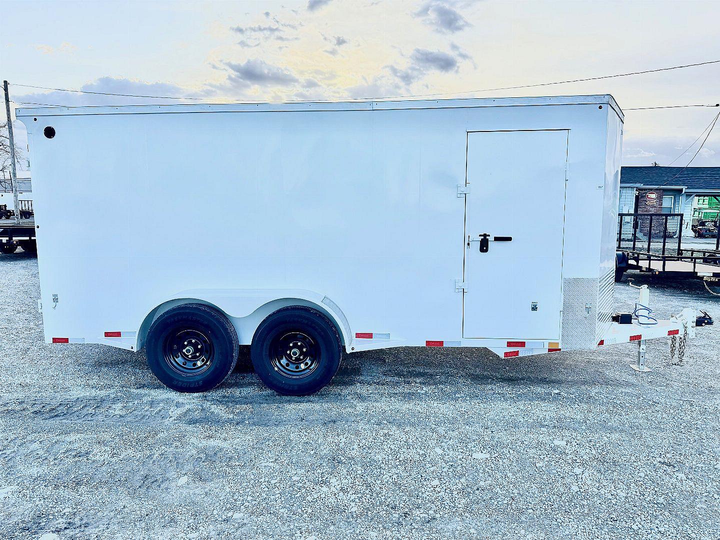 New 2025 Delco Trailers E716-12K All Steel Enclosed Trailer w/ Barn Doors