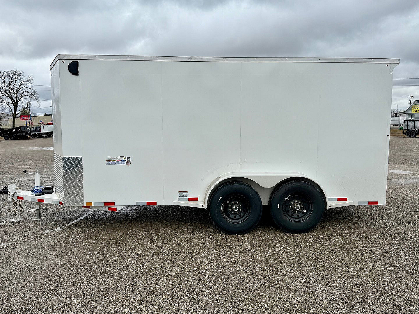 New 2025 Delco Trailers E716-14K All Steel Enclosed Trailer w/ Ramp Door