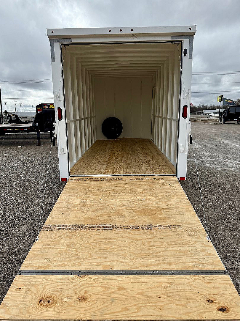 New 2025 Delco Trailers E716-14K All Steel Enclosed Trailer w/ Ramp Door