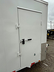 New 2025 Delco Trailers E716-14K All Steel Enclosed Trailer w/ Ramp Door